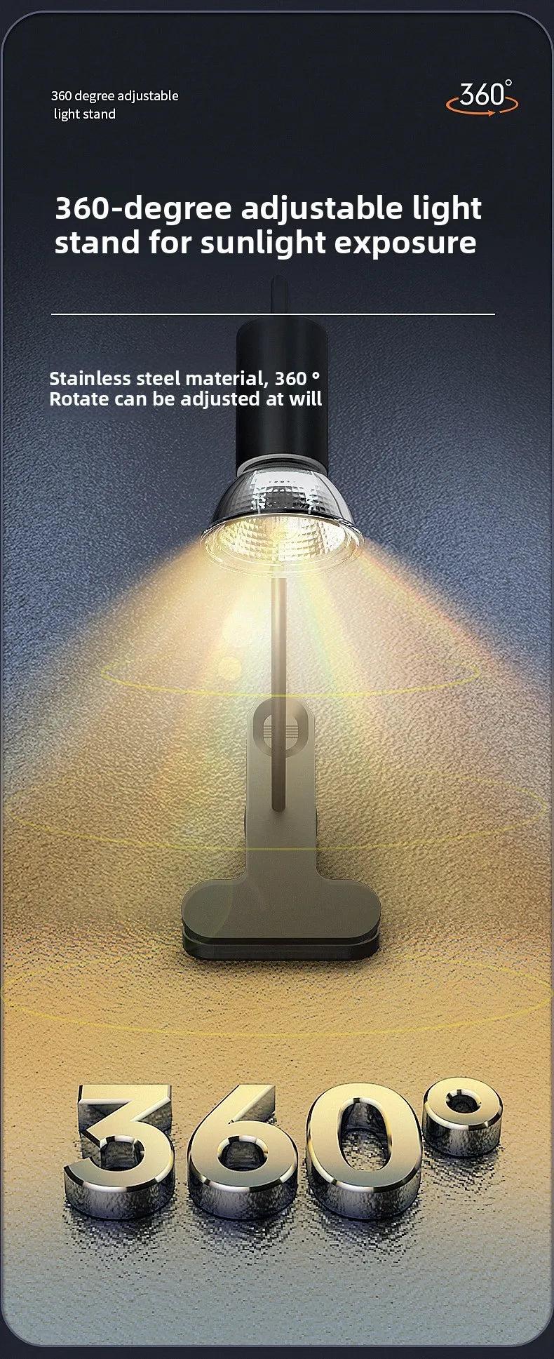 Reptile UVB Heating & Basking Light, Terrarium Insulation Lamp with Sterilization, Aquarium Sunlight Bulb for Reptile Tank