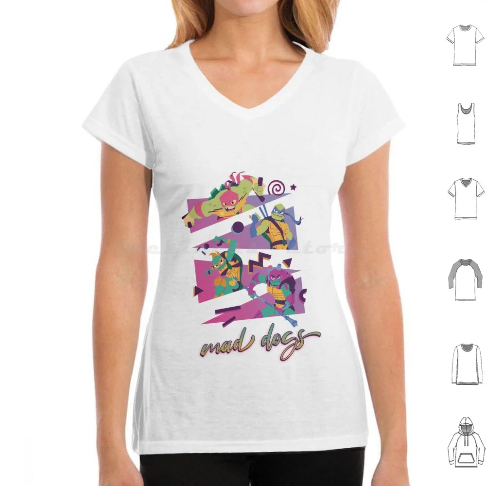 Mad Dogs T Shirt 6xl Cotton Cool Tee Rottmnt Turtle
