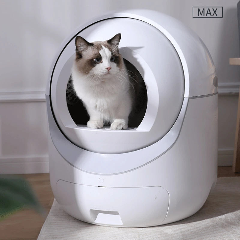 Electric Cat Toilet Extra Large Intelligent Cat Litter Box Fully Enclosed Poop Shovel Fully Automatic Cat Litter Box Low Noise