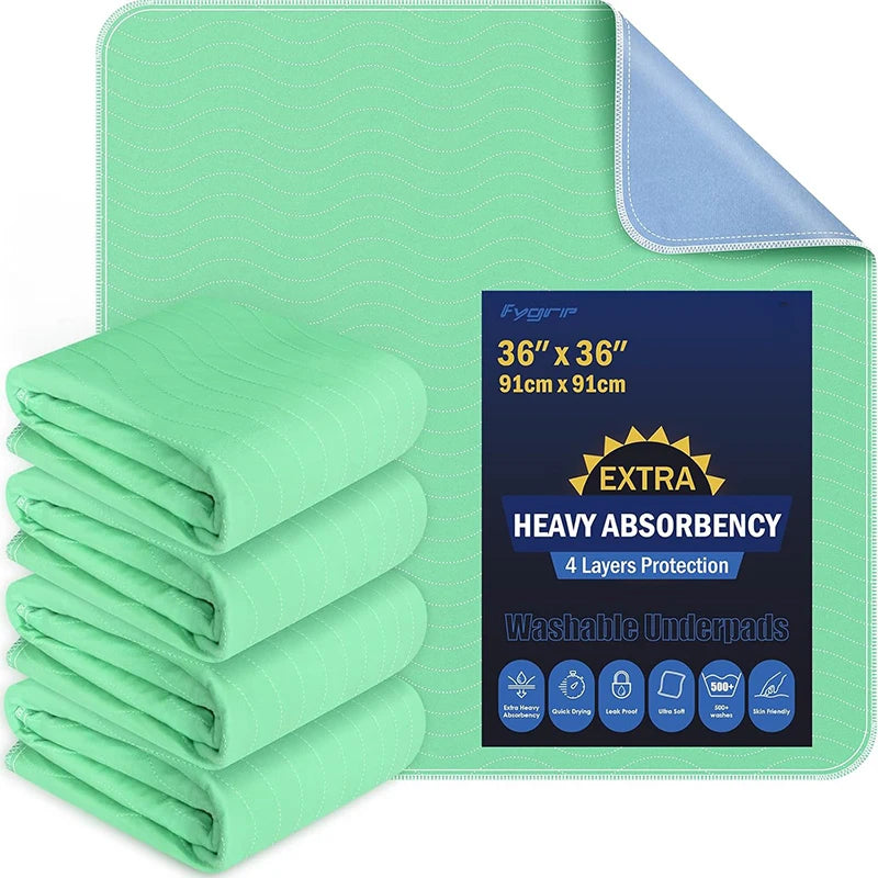 Pee Pads for Pet Extra Heavy Absorbency Washable Under Pads Quick Drying Nursing Pads Incontinence Bed Pads Reusable Washable