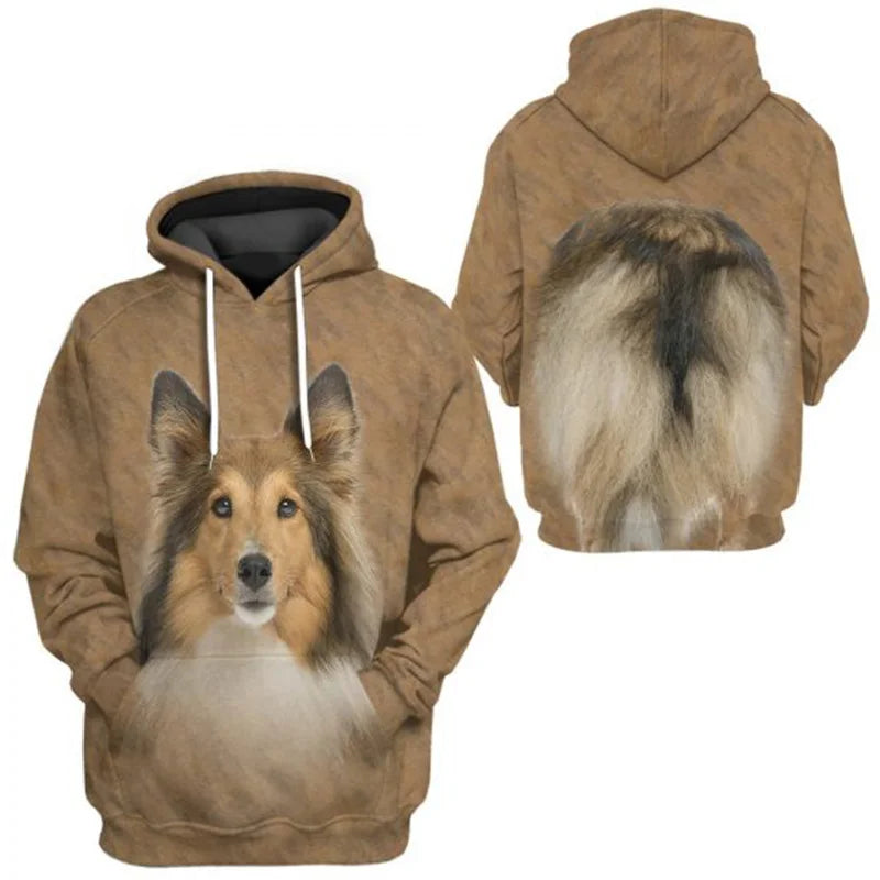 Rottweiler/Shetland Sheepdog/Vizsla 3D Printed Hoodie Women For Men Pullovers Street Tracksuit Love Dog Gift