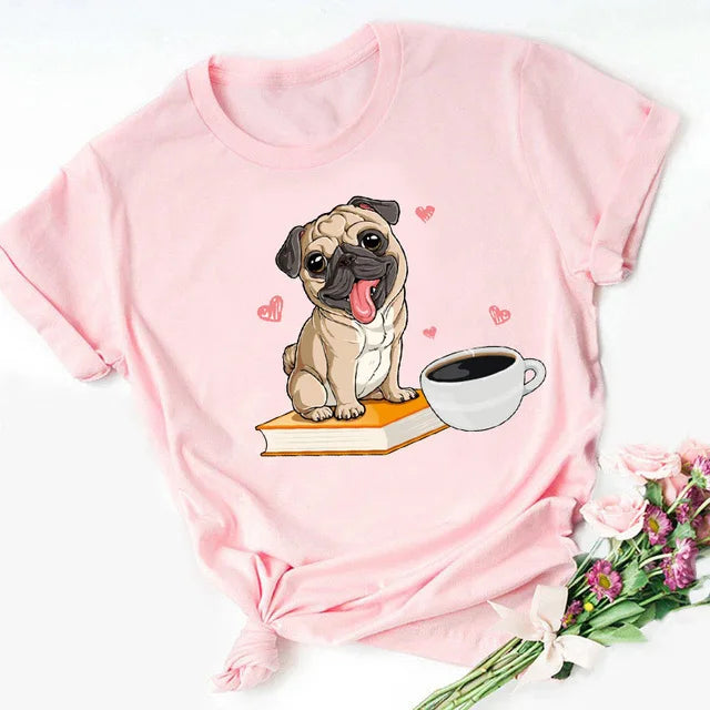 New Dog Animal Print T-shirt for Women, Labrador's Mood Day Gift Casual Top Aesthetic Clothes Tops Graphic T Shirts