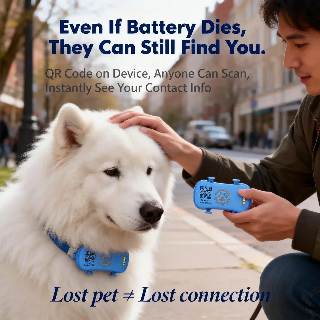 WanwayTech GP30 4G LTE Pet GPS Tracker - IP67 Waterproof