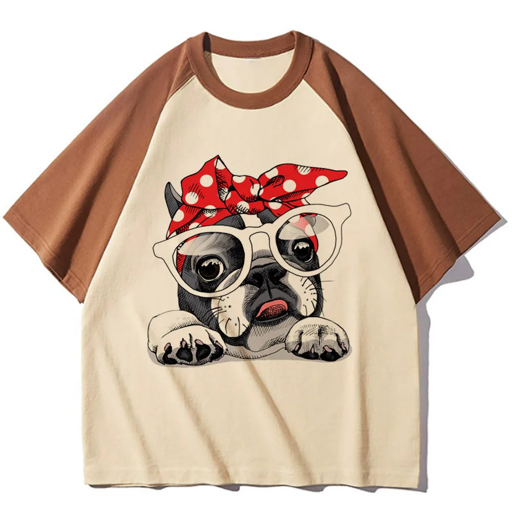 French Bulldog tshirt women modern style tshirt female graphic clothes