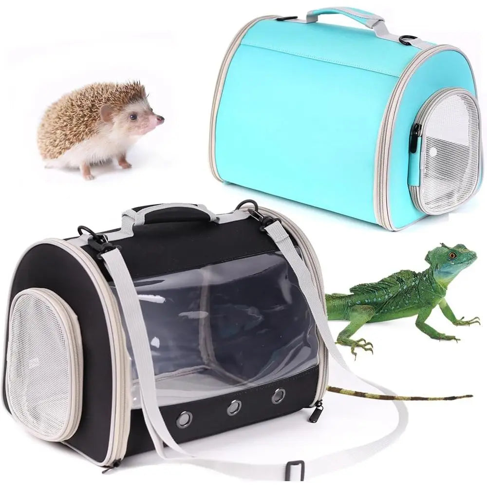 Bearded Dragon Travel Carrier Backpack,Lizard Backpack Carrier,Space sule Clear Bubble Window Astronaut Reptile Carrier Backpack
