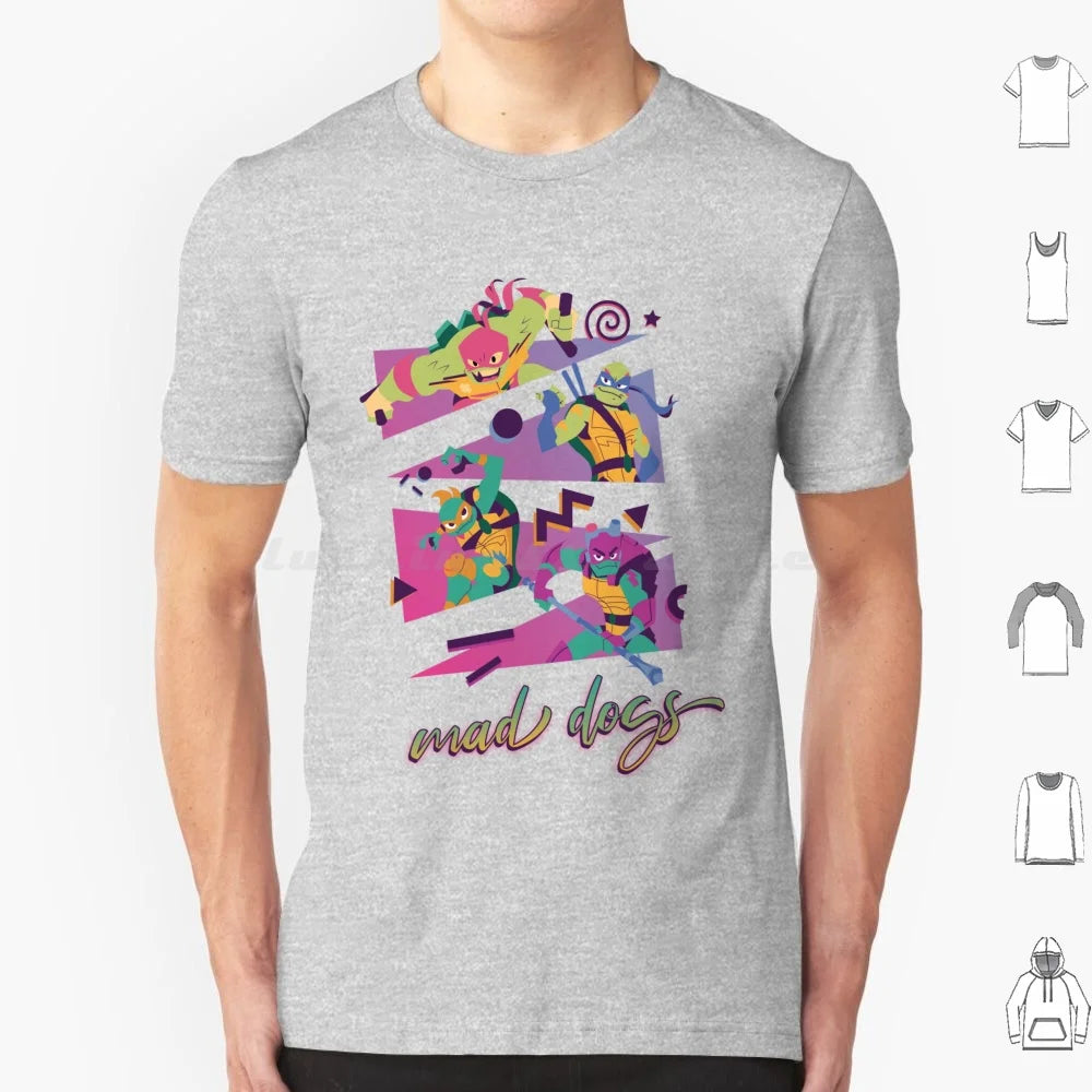 Mad Dogs T Shirt 6xl Cotton Cool Tee Rottmnt Turtle