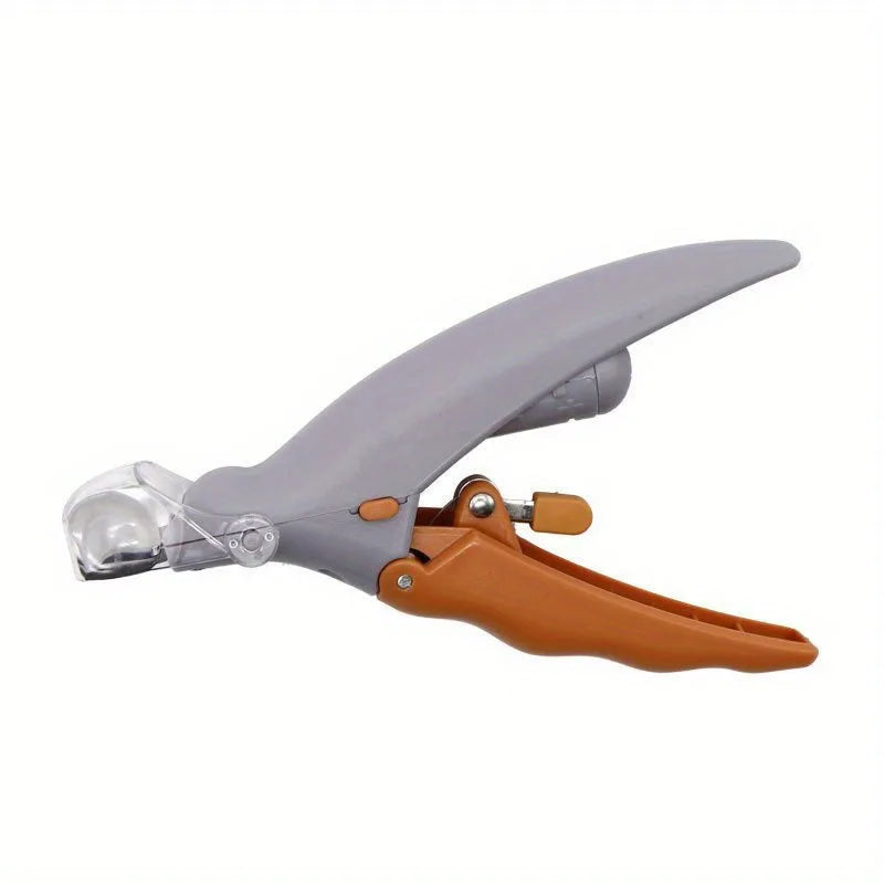 Pet Nail Clipper with LED Light and Nail Collector - Steel Blades