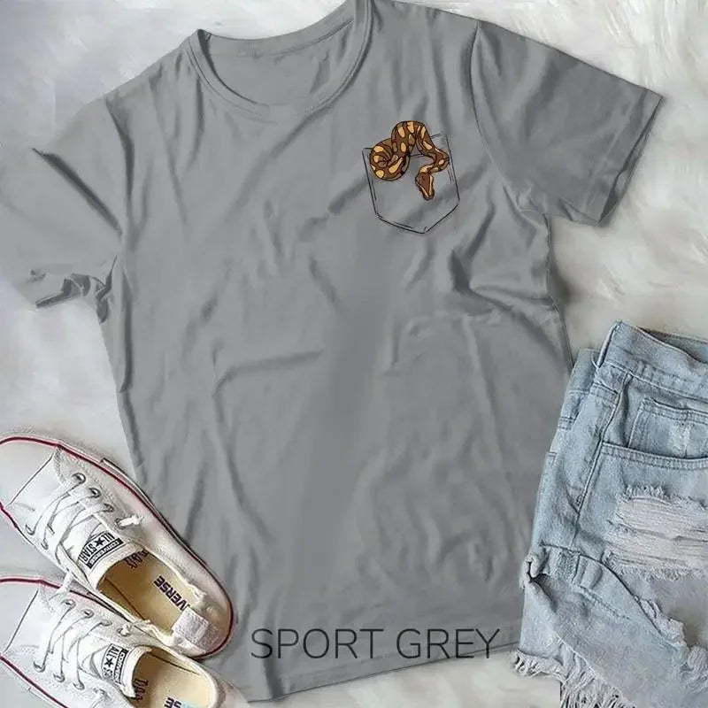 Ball Python Pocket Snake Reptile Boa Lover Unisex T shirt Vintage Clothes