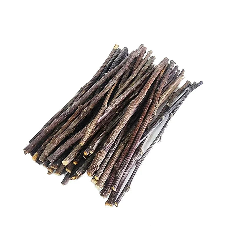 20/40/80/100pcs Hamster Rabbit Teeth Grinding Apple Tree Stick Minerals Molar Stone Toys for Chinchilla Hamster Pet accessories