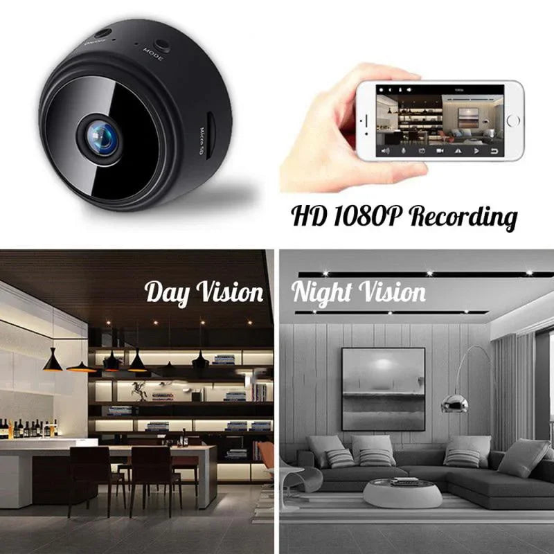 A9 WiFi Mini Security Camera – Wireless HD Baby & Pet Monitor with Motion Detection
