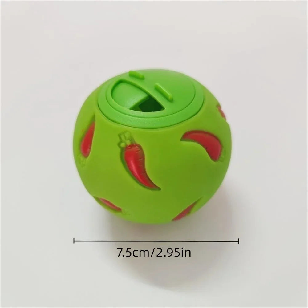 Pet Food Dispenser for Rabbits Carrot Interactive Bunny Toy Snack Toy Ball Food Dispenser Ball Bite Resistant Feeding Toys
