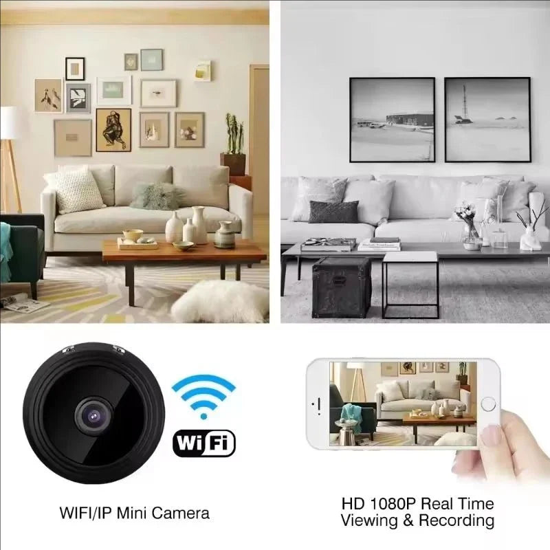 A9 WiFi Mini Security Camera – Wireless HD Baby & Pet Monitor with Motion Detection