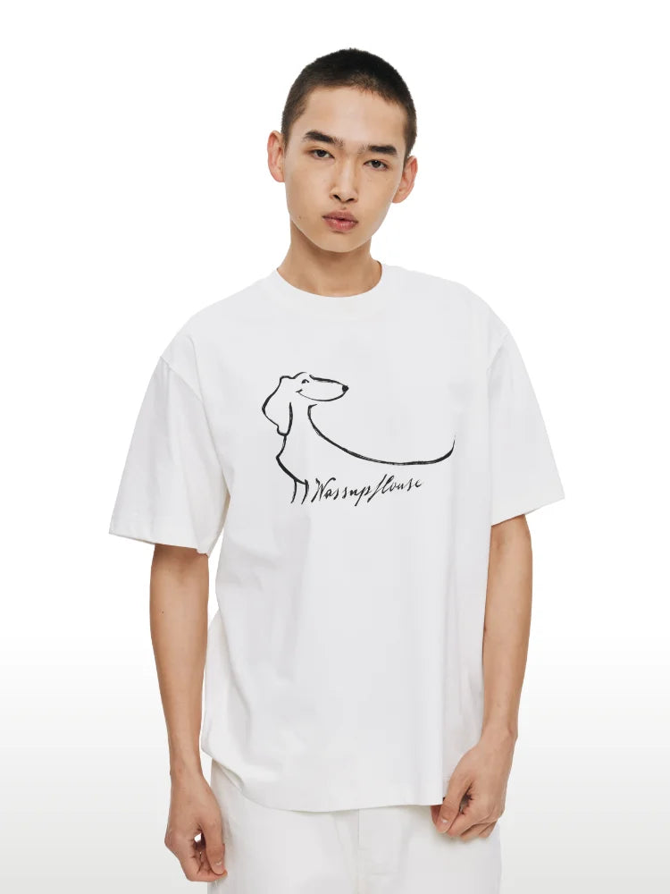 Funny Dachshund T shirt 100 Cotton Oversized Tee Men Women Couple Matching Summer Streetwear Casual Unisex Round Neck Top