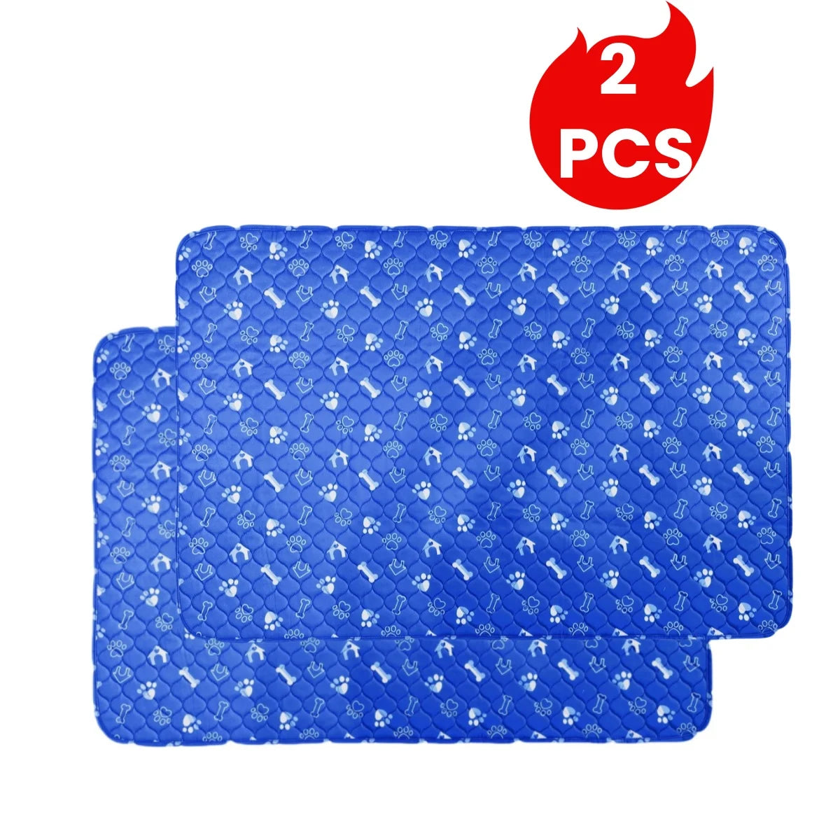 2pcs Large Pet Dog Pee Pads,Reusable Dogs Puppy Pads Pet Training Pads for Dogs, Absorbent and Leak-Proof Whelping Pads,Size:M