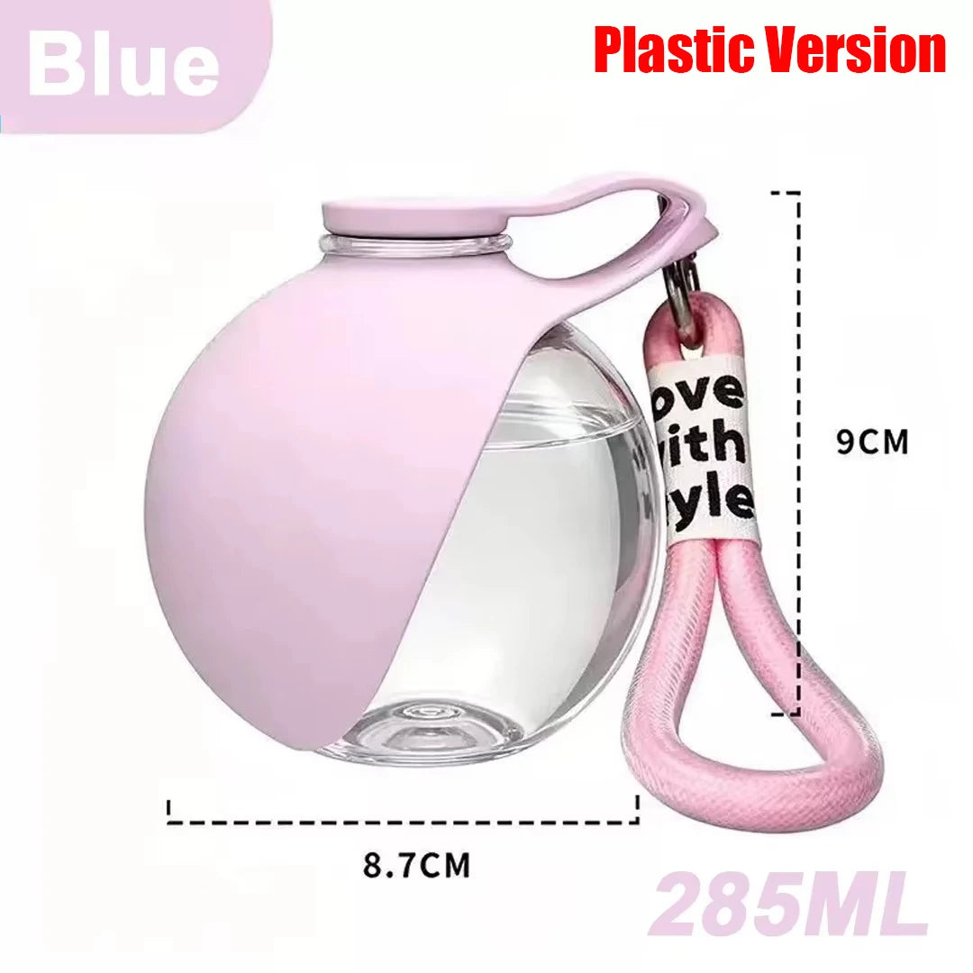 Dog Travel Water Bottle — Stainless Steel, Bowl + Waste Bag Dispenser