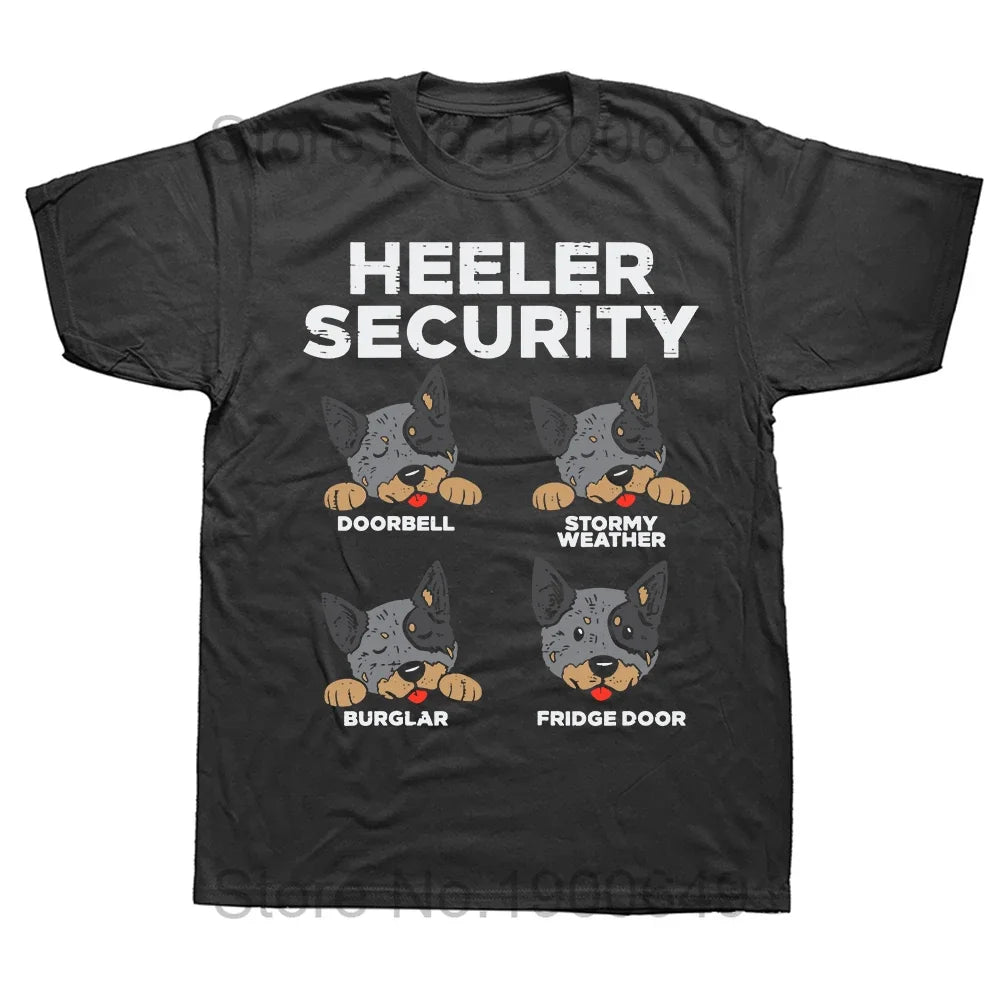 Funny Blue Heeler I Herd You Australian Cattle Dog T Shirts Summer Graphic Cotton Streetwear Short Sleeve Birthday Gifts T-shirt