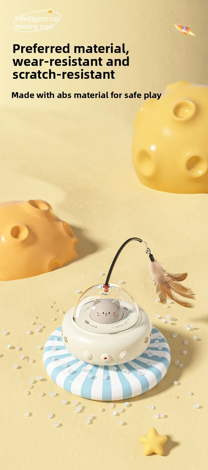 Intelligent automatic cat teasing toys self-hilarity relieving boredom electric induction cat toys pet supplies