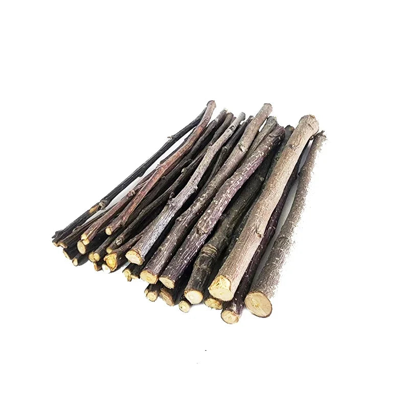 20/40/80/100pcs Hamster Rabbit Teeth Grinding Apple Tree Stick Minerals Molar Stone Toys for Chinchilla Hamster Pet accessories