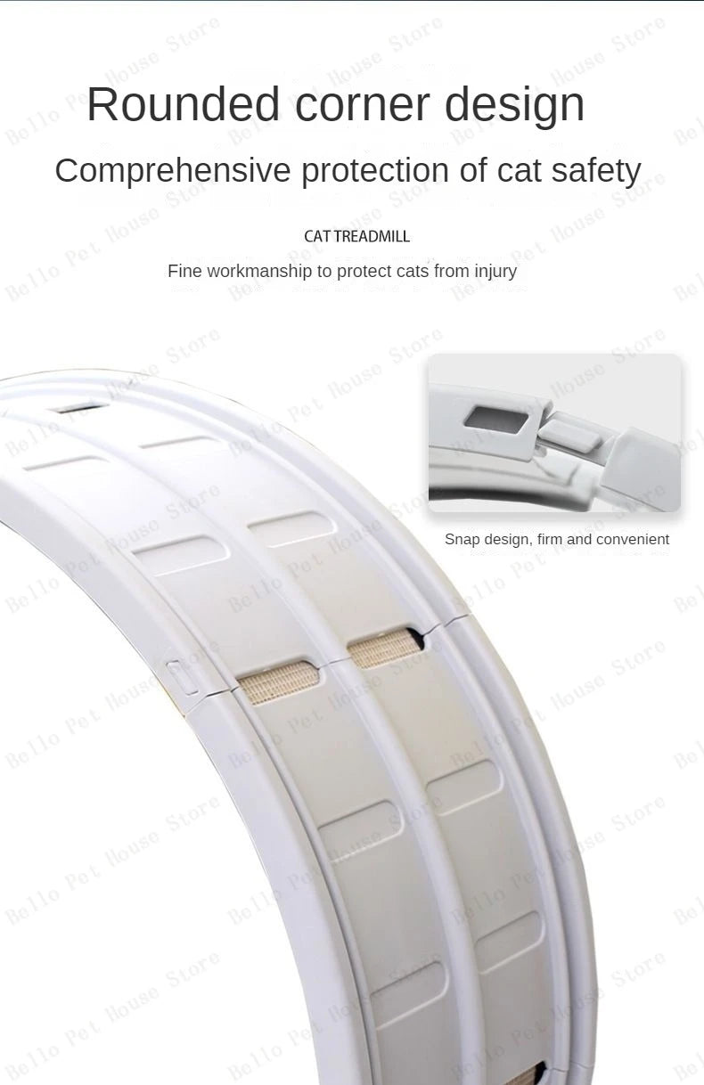 Silent Roller Cat Treadmill Pet Furniture Anti-stuck Feet Fitness Cat Running Wheel Plastic Pet Cat Treadmill