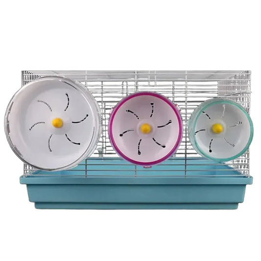 Quiet Silent Hamster Exercise Wheel - Wide Track Cage-Mount