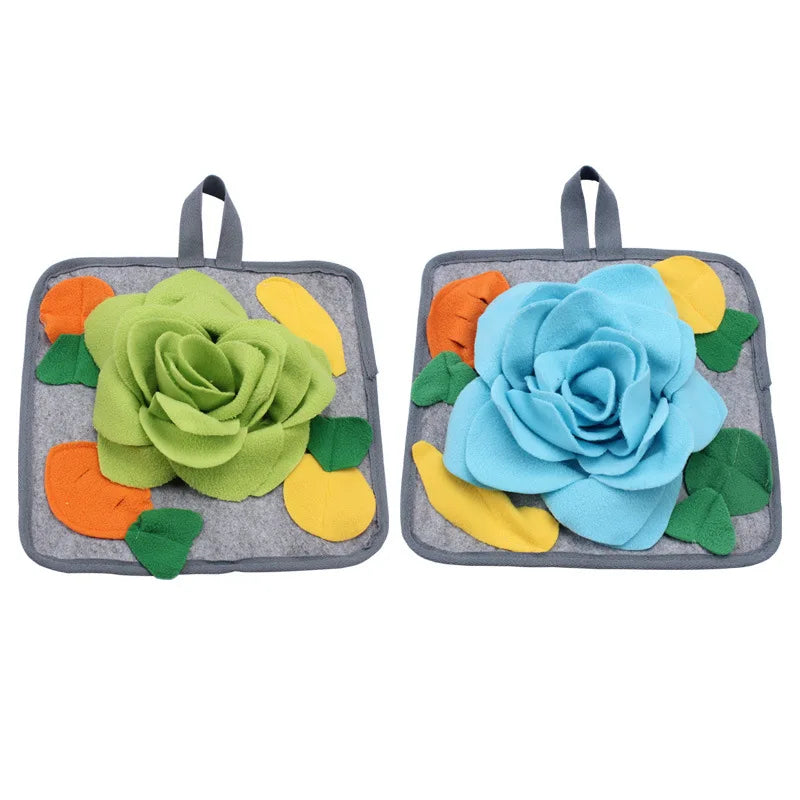 Rabbit Snuffle Mat Fun AnxietyRelief Toy, Slow Feeder for SmallPets, Boredom Buster Stress Relief Pad for Rabbits & Guinea Pigs