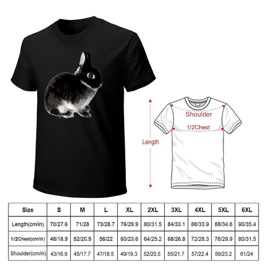 Black Otter Netherland Dwarf Rabbit T-Shirt Thanksgiving Casual Tee