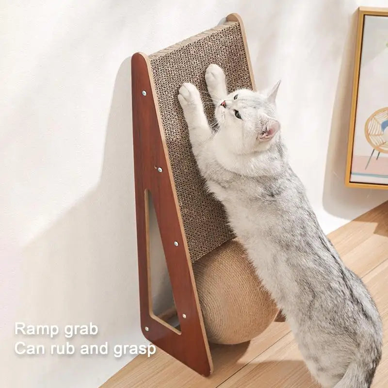 Cat Scratcher Toy Cat Scratcher Toy With Ball Natural Sisal Cat Scratcher For Cats & Kittens Durable & Long Lasting