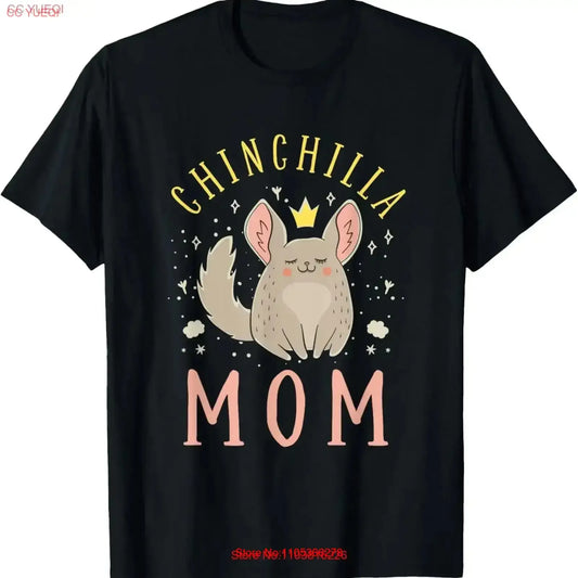 Chinchilla Mom T Shirt vintage Washed Versatile Breathable fashion Stretched homme Casual Slightly Comfortable Stylish graphic
