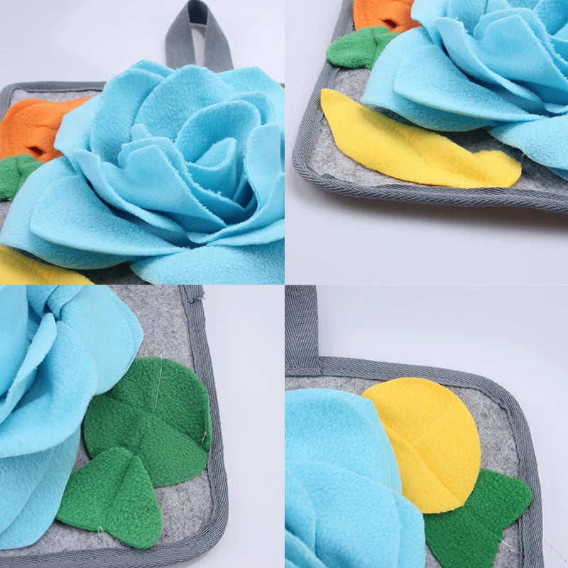 Rabbit Snuffle Mat Fun AnxietyRelief Toy, Slow Feeder for SmallPets, Boredom Buster Stress Relief Pad for Rabbits & Guinea Pigs