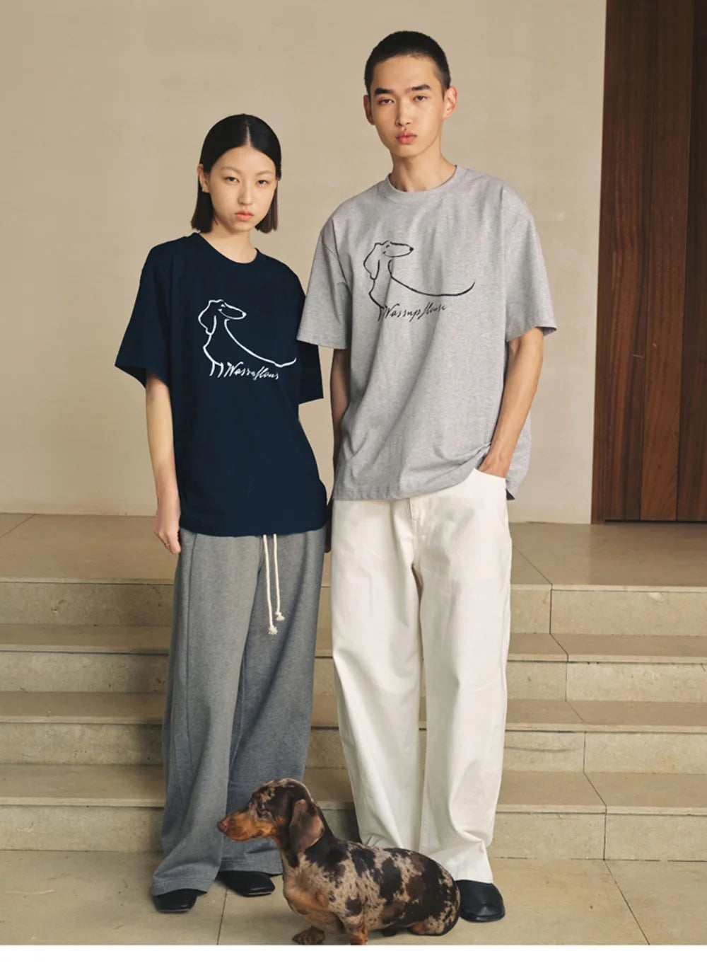 Funny Dachshund T shirt 100 Cotton Oversized Tee Men Women Couple Matching Summer Streetwear Casual Unisex Round Neck Top