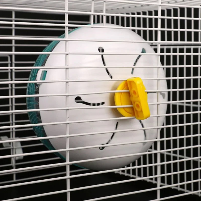Quiet Hamster Exercise Wheel – 3 Sizes (4.7/6.1/7.3 in | 12/15.5/18.5 cm) Running Wheel for Hamsters Mice Gerbils Rats – Wide Track Cage-Mount