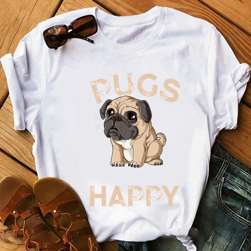 New Dog Animal Print T-shirt for Women, Labrador's Mood Day Gift Casual Top Aesthetic Clothes Tops Graphic T Shirts