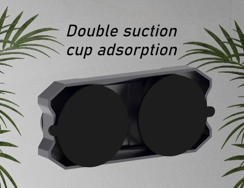 Reptile Terrarium Adjustable Dual-head Lamp Stand Adsorption Removable UVB UVA Lamp Stand Reptile Habitat Supplement Calcium