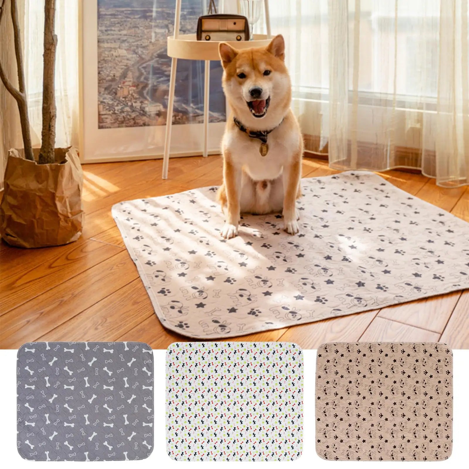 Pee Pads for Dogs Fast Absorbent Training Mat Leak Protection Odor Control Reusable Puppy Pee Pads for Cats Potty Training Home