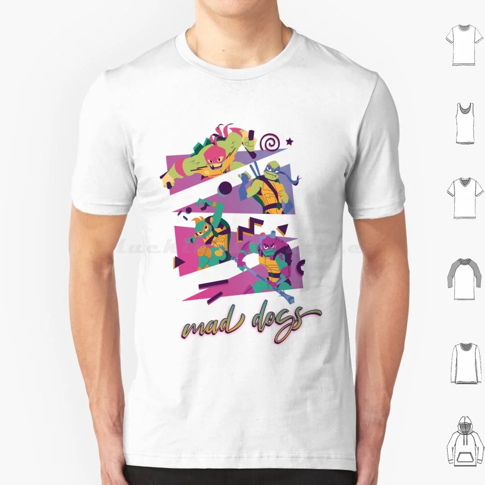 Mad Dogs T Shirt 6xl Cotton Cool Tee Rottmnt Turtle