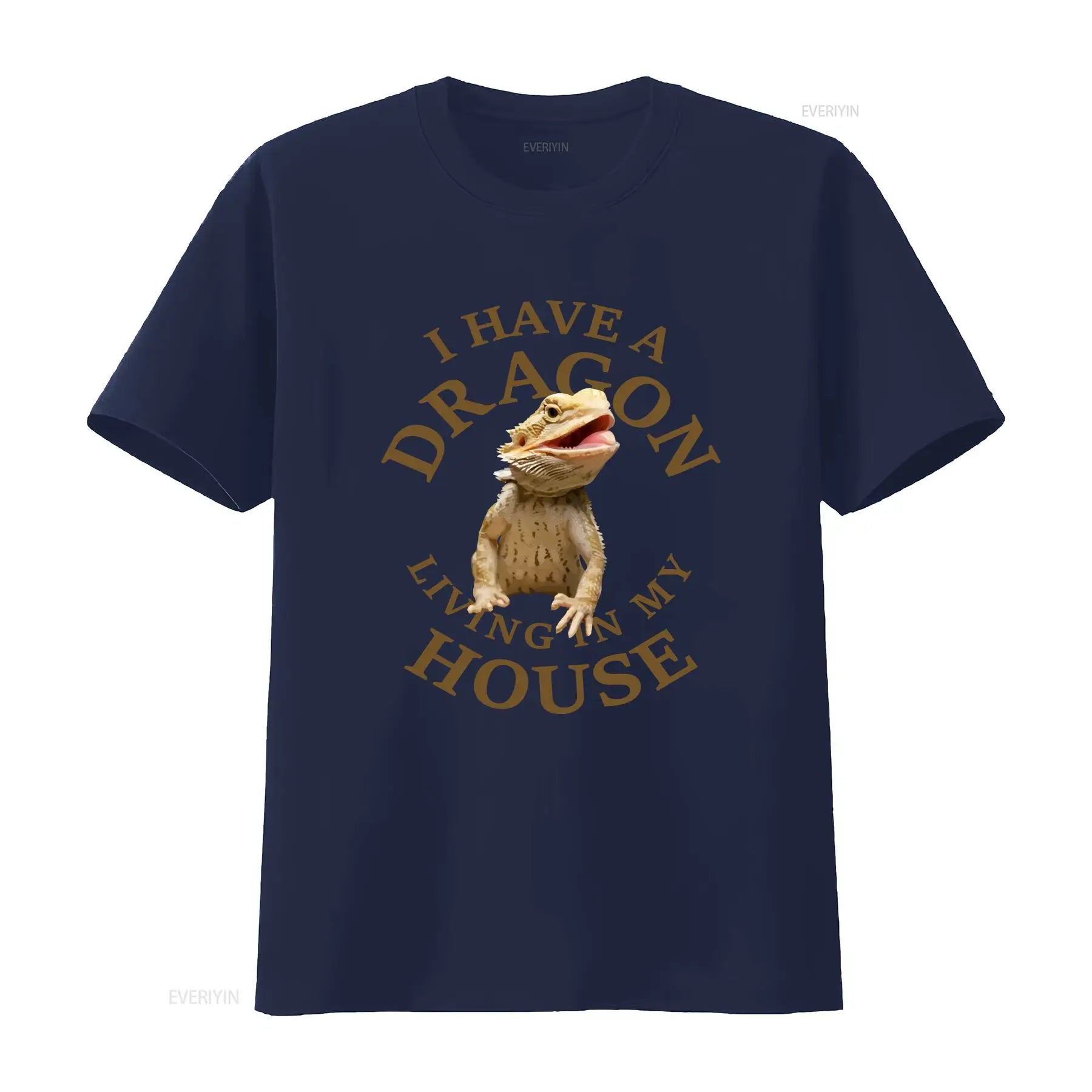 Bearded Dragon T Shirt Lizard Pet Reptile vintage Washed fashion Stretched homme Slightly Unisex streetwear Versatile
