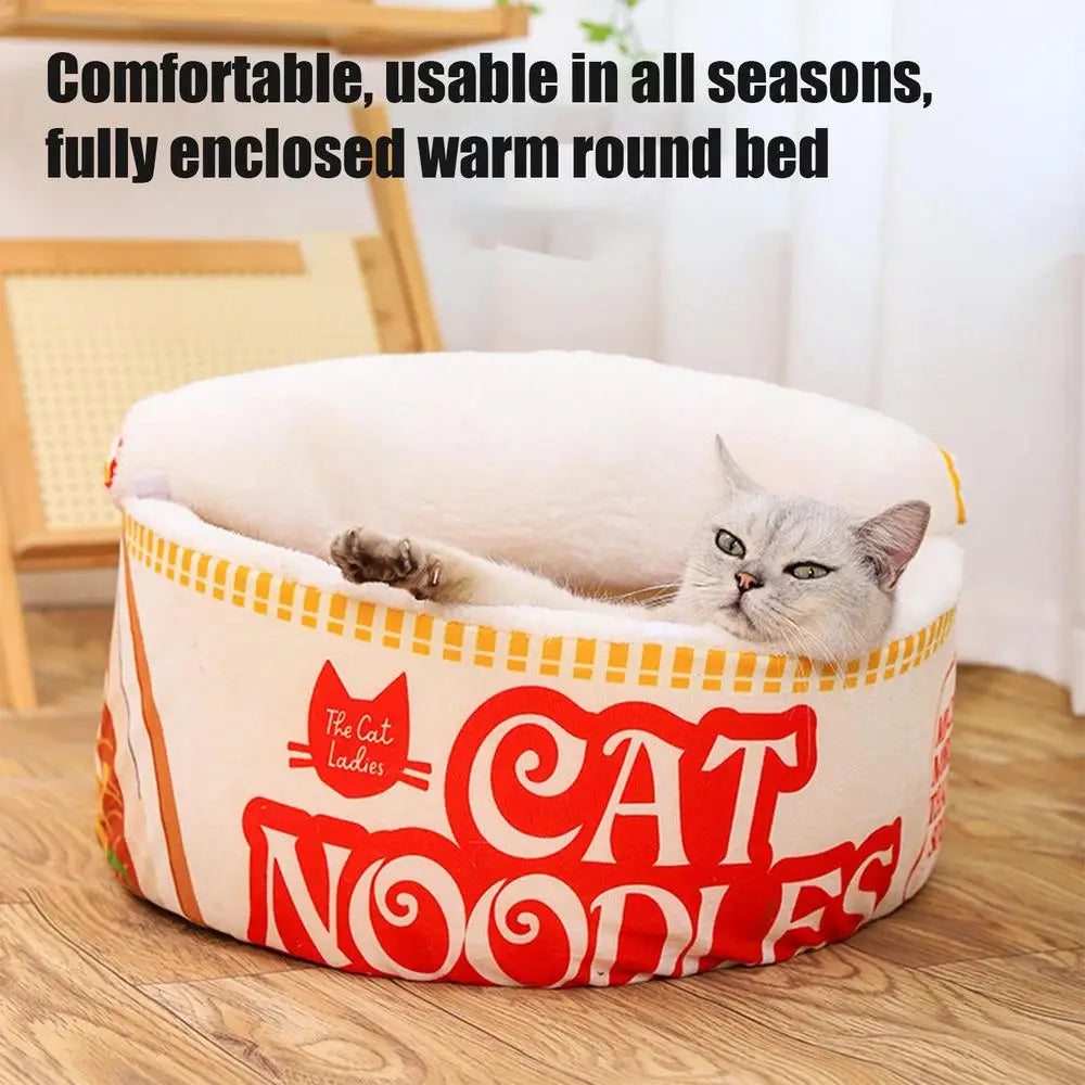 Noodle Shape Cat House Soft Sofa Noodle Nest House Creative Pet Kennel With Cover For Indoor Small Medium Large Cats
