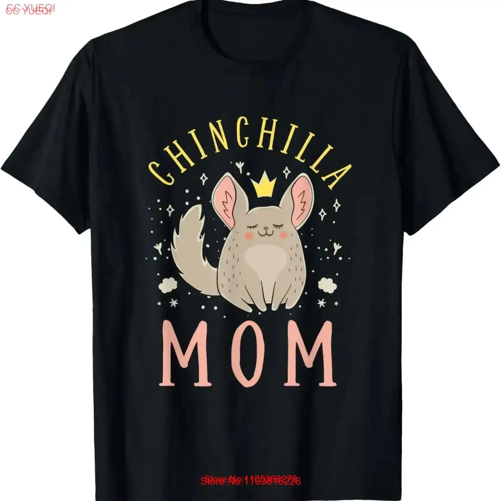 Chinchilla Mom T Shirt vintage Washed Versatile Breathable fashion Stretched homme Casual Slightly Comfortable Stylish graphic