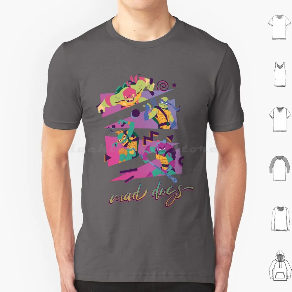 Mad Dogs T Shirt 6xl Cotton Cool Tee Rottmnt Turtle