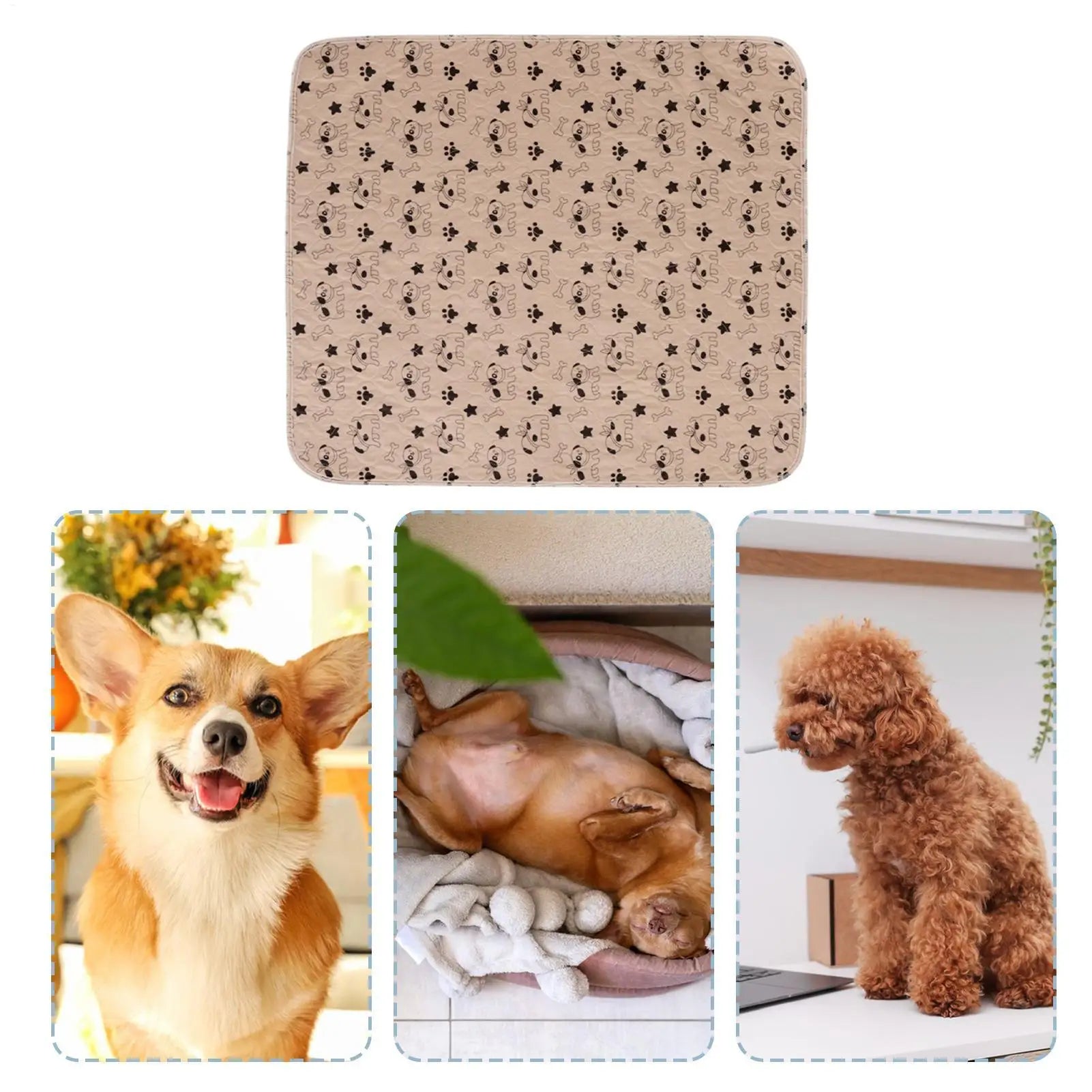 Pee Pads for Dogs Fast Absorbent Training Mat Leak Protection Odor Control Reusable Puppy Pee Pads for Cats Potty Training Home