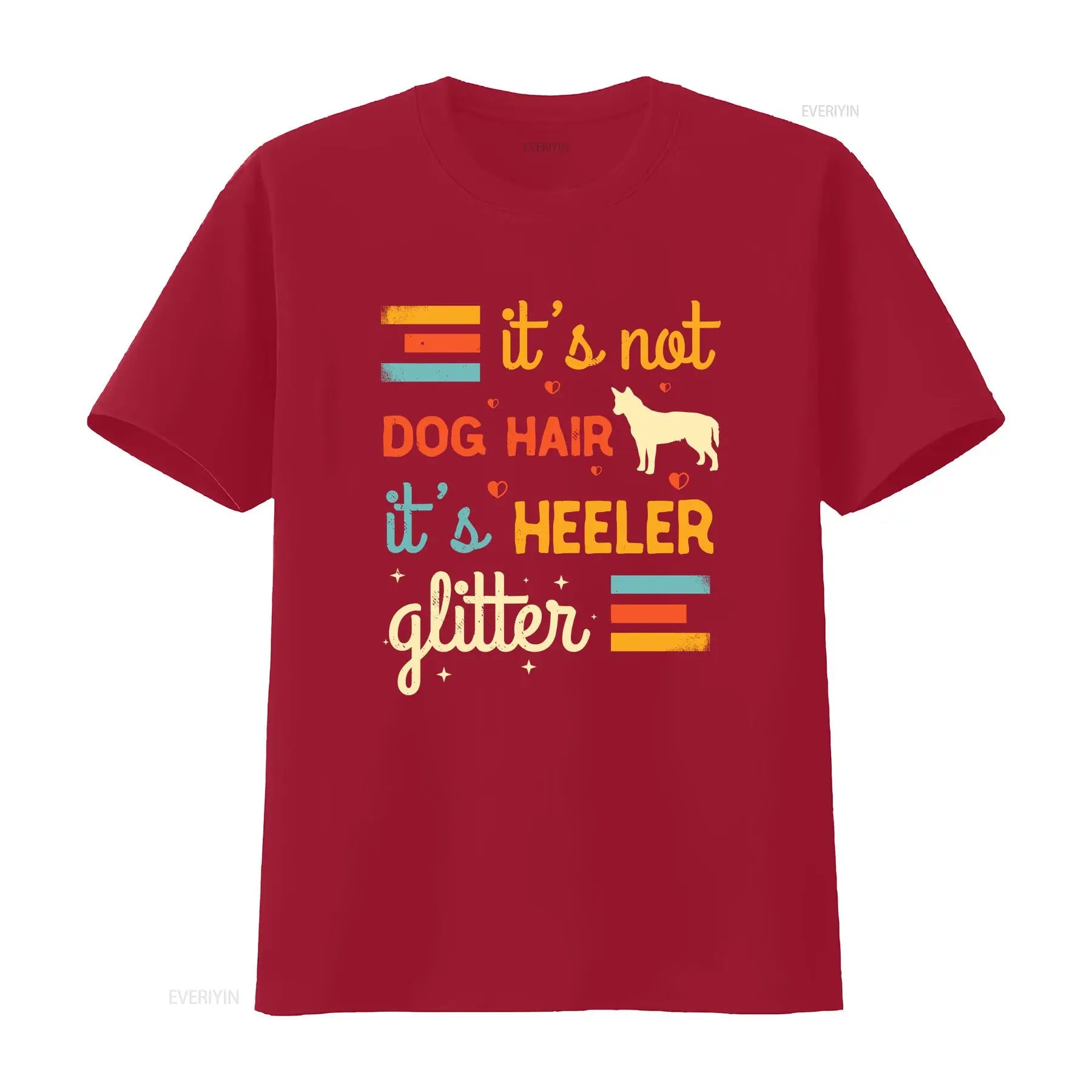 Cute Heeler Lover T Shirt Australian Cattle Dogs Pet Red Blue Mom Funny Dog Sayings vintage Washed streetwear Versatile