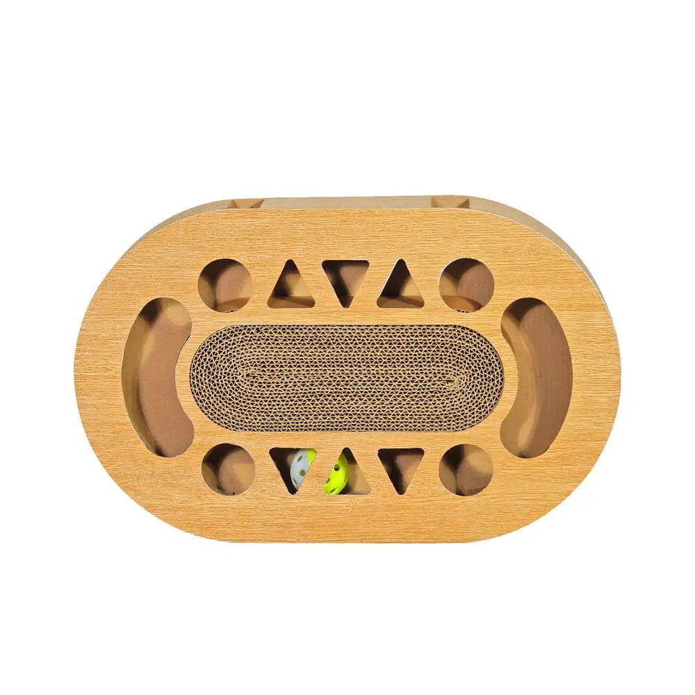 Cat Scratching Board Corrugated Game Box For Indoor Cats Cardboard Scratcher Pad In Double-Sided Design For Relieves Boredom