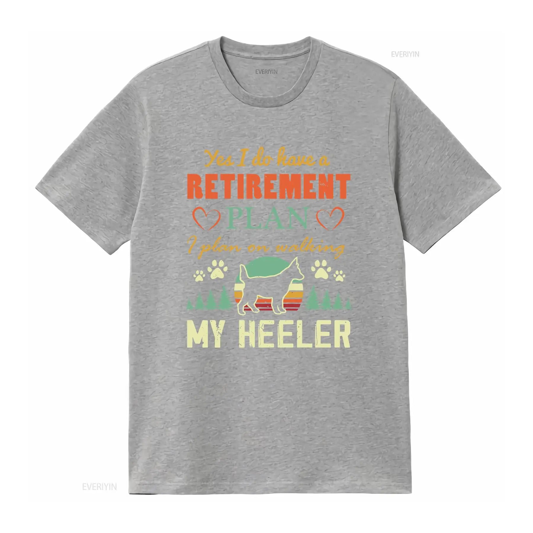 Retired T Shirt Blue Heeler Australian Cattle Dog Retiring RetiremenT Red Mom Cute  vintage Washed Comfortable Stretched homme