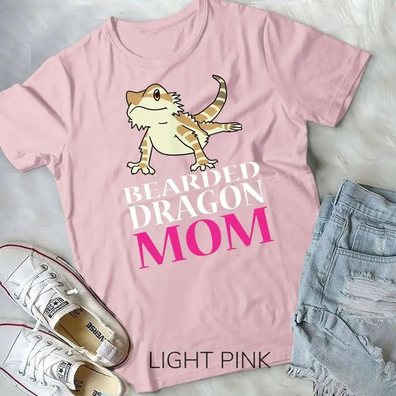 FUNNY BEARDED DRAGON MOM T SHIRT Pet Owners Lizard Gift Unisex Youth T Shirt