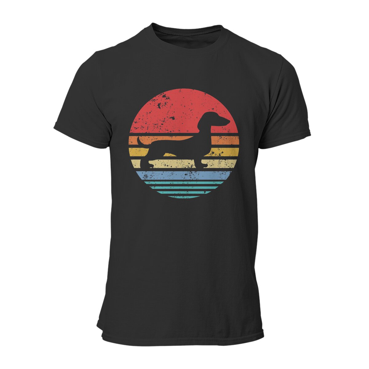 Dachshund Retro Sunset Daschund Unique Polyester TShirt Sausage Dog Comfortable Hip Hop Gift Idea  T Shirt Short Sleeve
