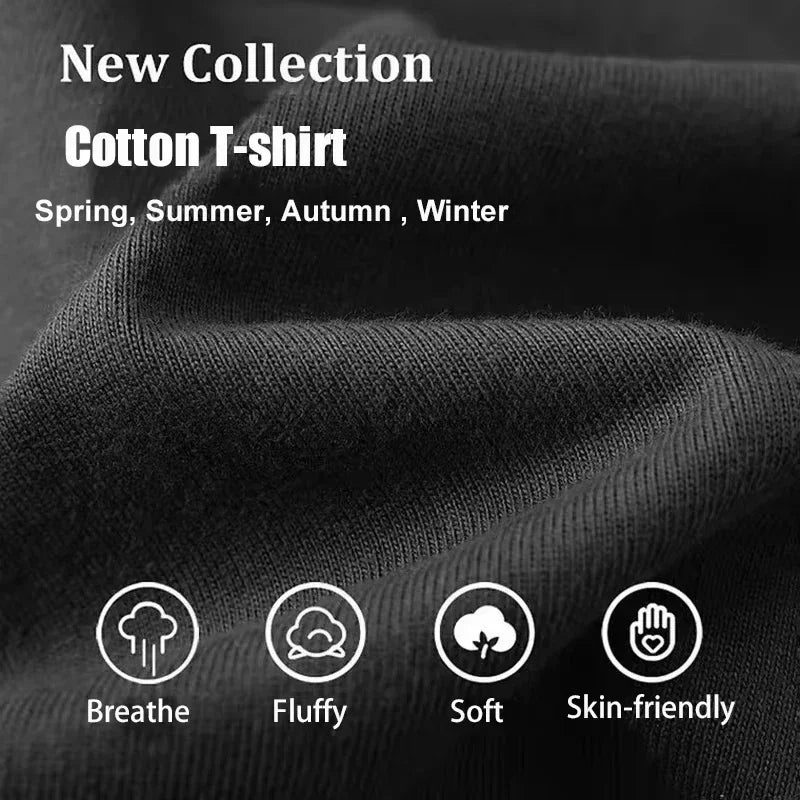 2026 Men's German Shepherd Print 100% Pure Cotton Round Neck T-shirt Casual Summer Outdoor Soft Breathable Short Sleeved Shirt