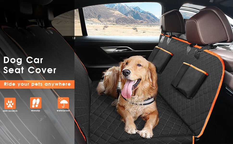 Dog Car Seat Cover - Waterproof Hammock for Cars & Trucks