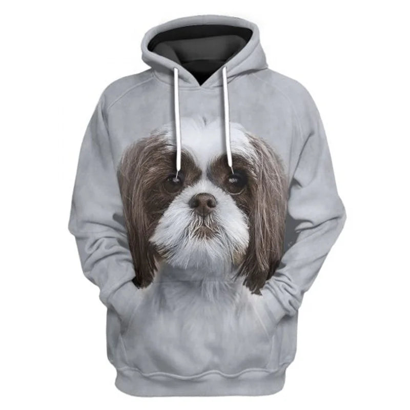 Rottweiler/Shetland Sheepdog/Vizsla 3D Printed Hoodie Women For Men Pullovers Street Tracksuit Love Dog Gift