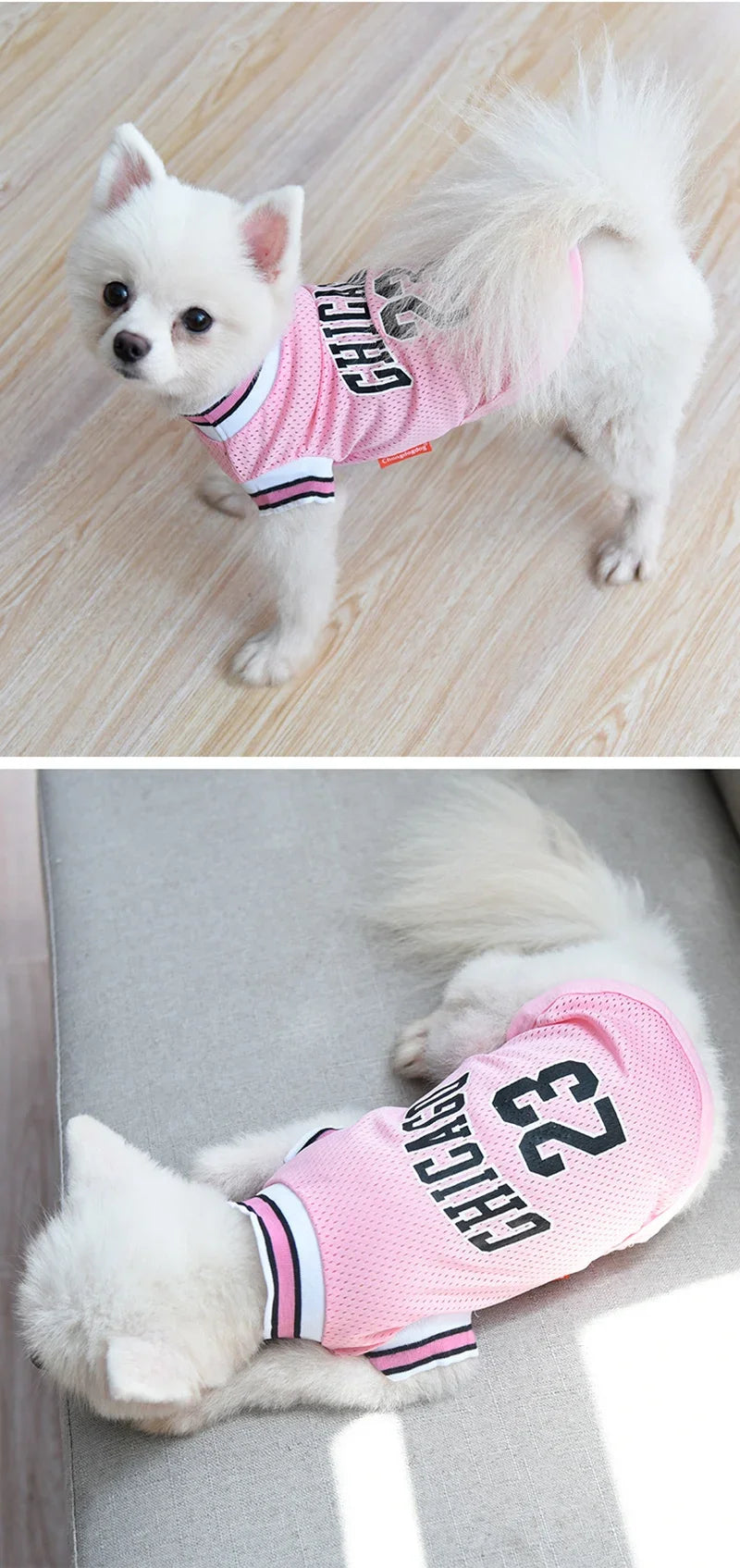Dog Basketball Jersey Clothes Boy Girl Dog Pet Vest Clothes Puppy Shirt Apparel Cute Outfit Summer T-shirt for All Breeds XS-5XL