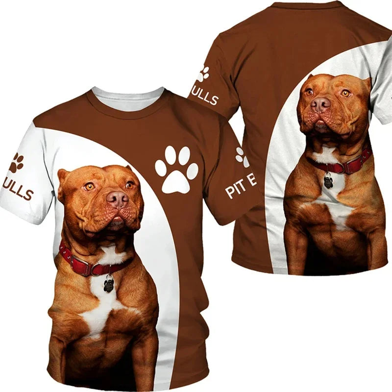 3D Printed Rottweiler Dog T Shirt Men Pet Doggy Pattern T-Shirts Summer Loose Women Kids Tee Shirts Gym Tracksuit Sportwear Tops